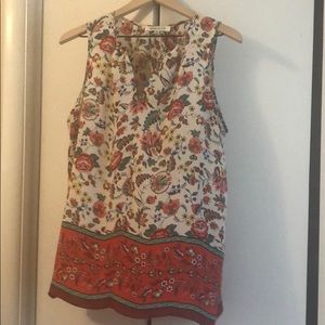 Rose & Olive floral tank